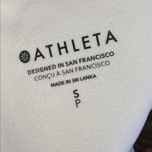 Athleta White Tank top with built in bra - Picture 3 of 3